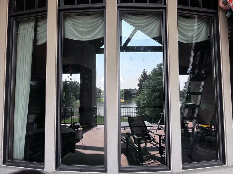 Window before cleaning
